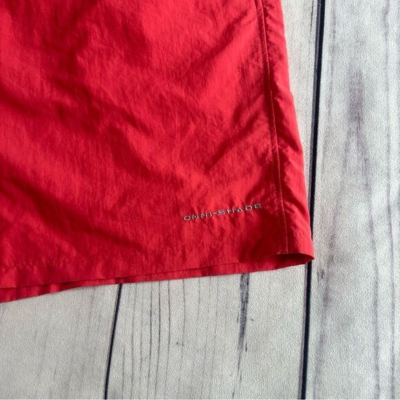 NWT! Columbia PFG Backcast III Red Water Shorts 8" Omni-Shade SPF 50 Sz 6X - Picture 8 of 9
